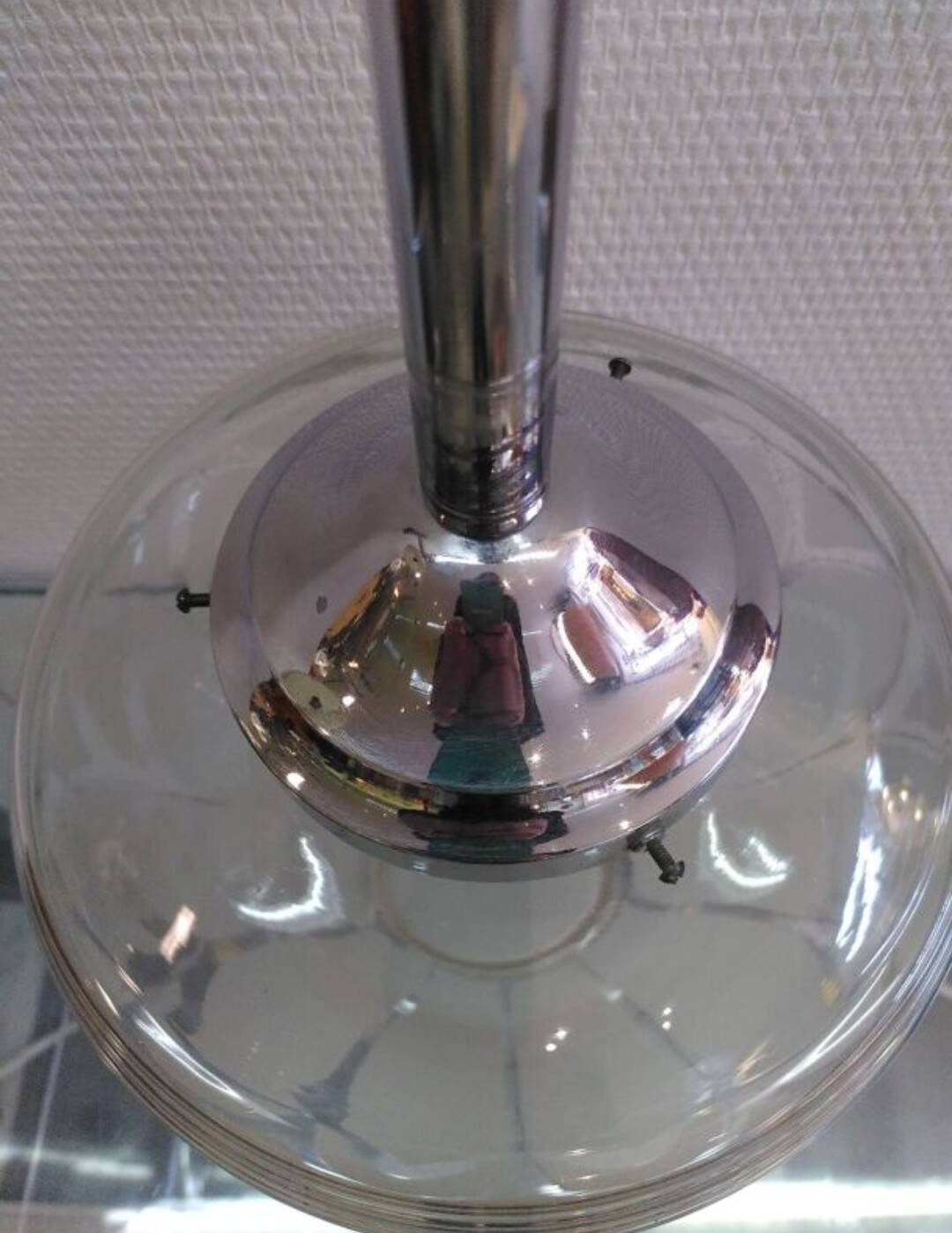 Lustre globe Art Deco