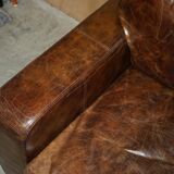 Heritage Biker Halo Soho Vintage leather sofa