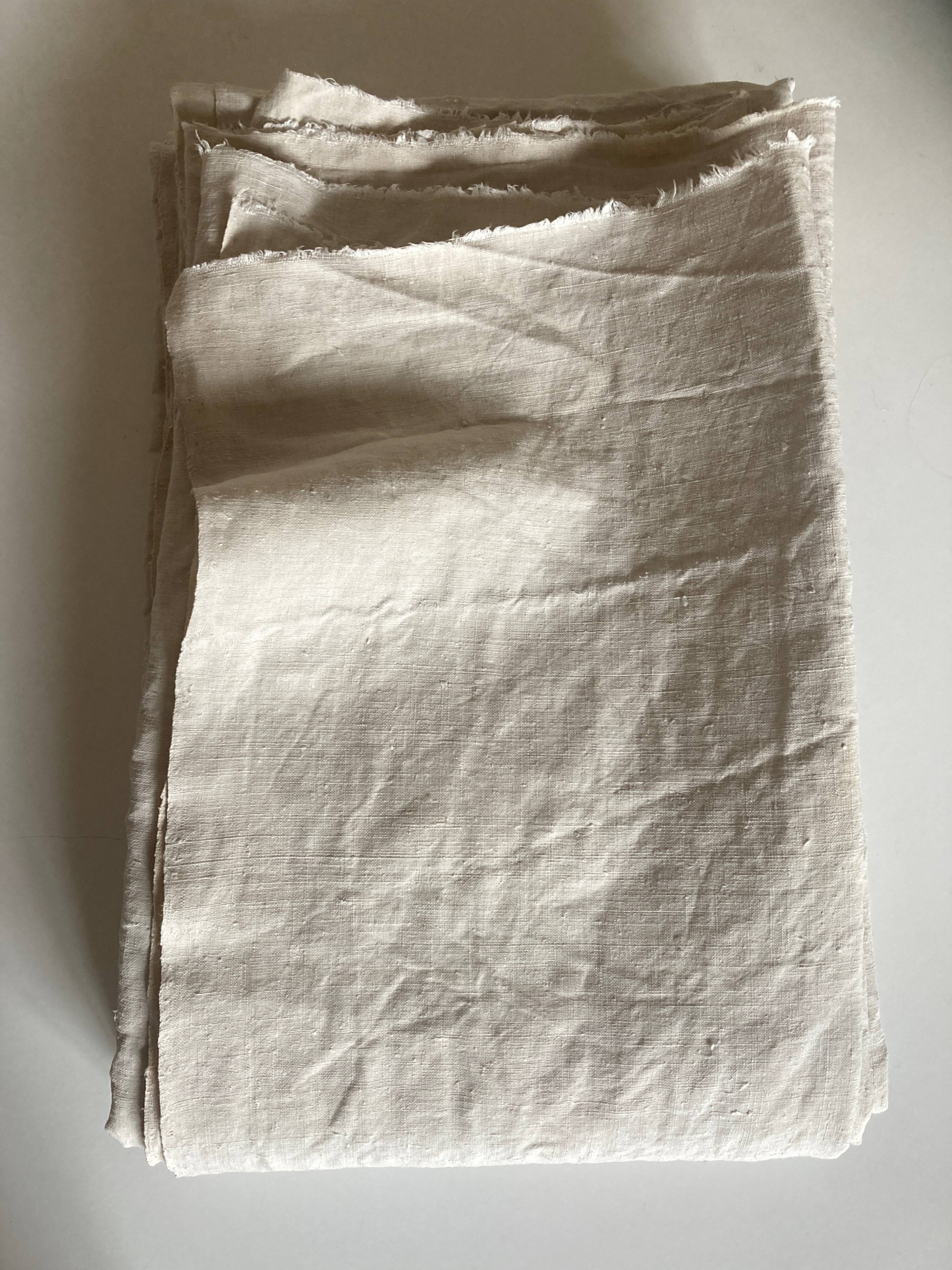 Washed raw linen cloth tablecloth 19th reserve linen L3m45