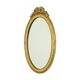 French Oval Facet Cut Mirror with Bow Classic 51cm