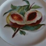 Flat plate heel porcelain of Paris monogram Ch. Pillivuyt XIXth