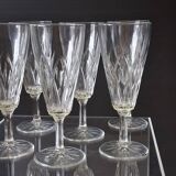 6 champagne flutes from VMC Reims in very good condition.