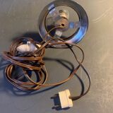 Antique art deco lamp, molded glass globe lamp 1930, France