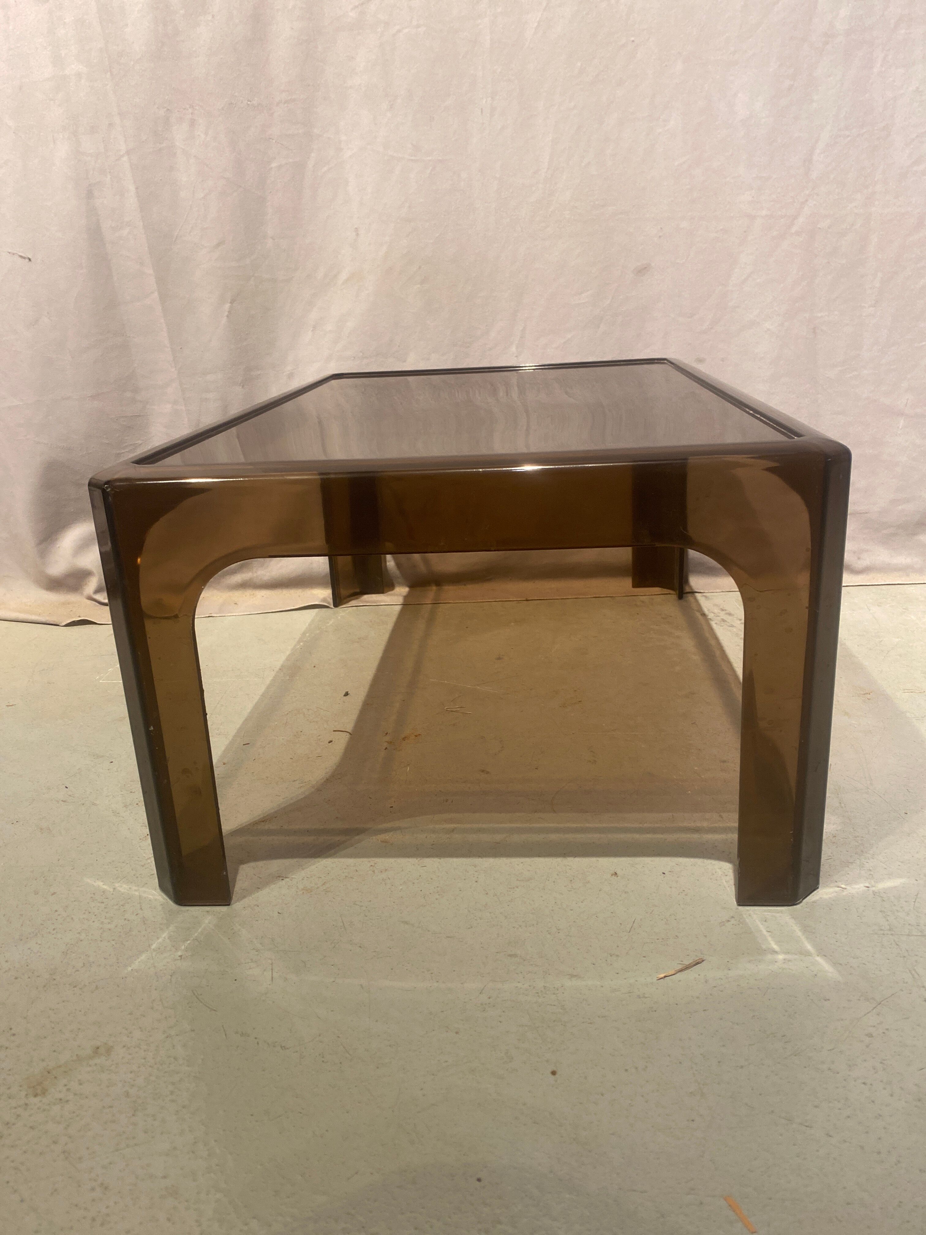 Plexiglas coffee table