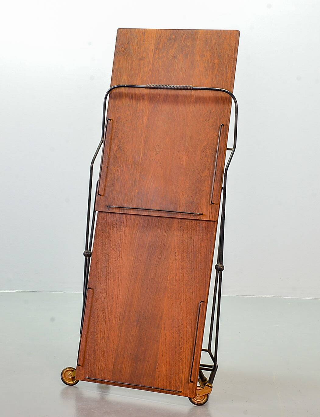 Scandinavian Minimalistic Foldable and Mobile Teak Tea Trolley Denmark 50S