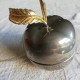 Silver apple box and gold leaf