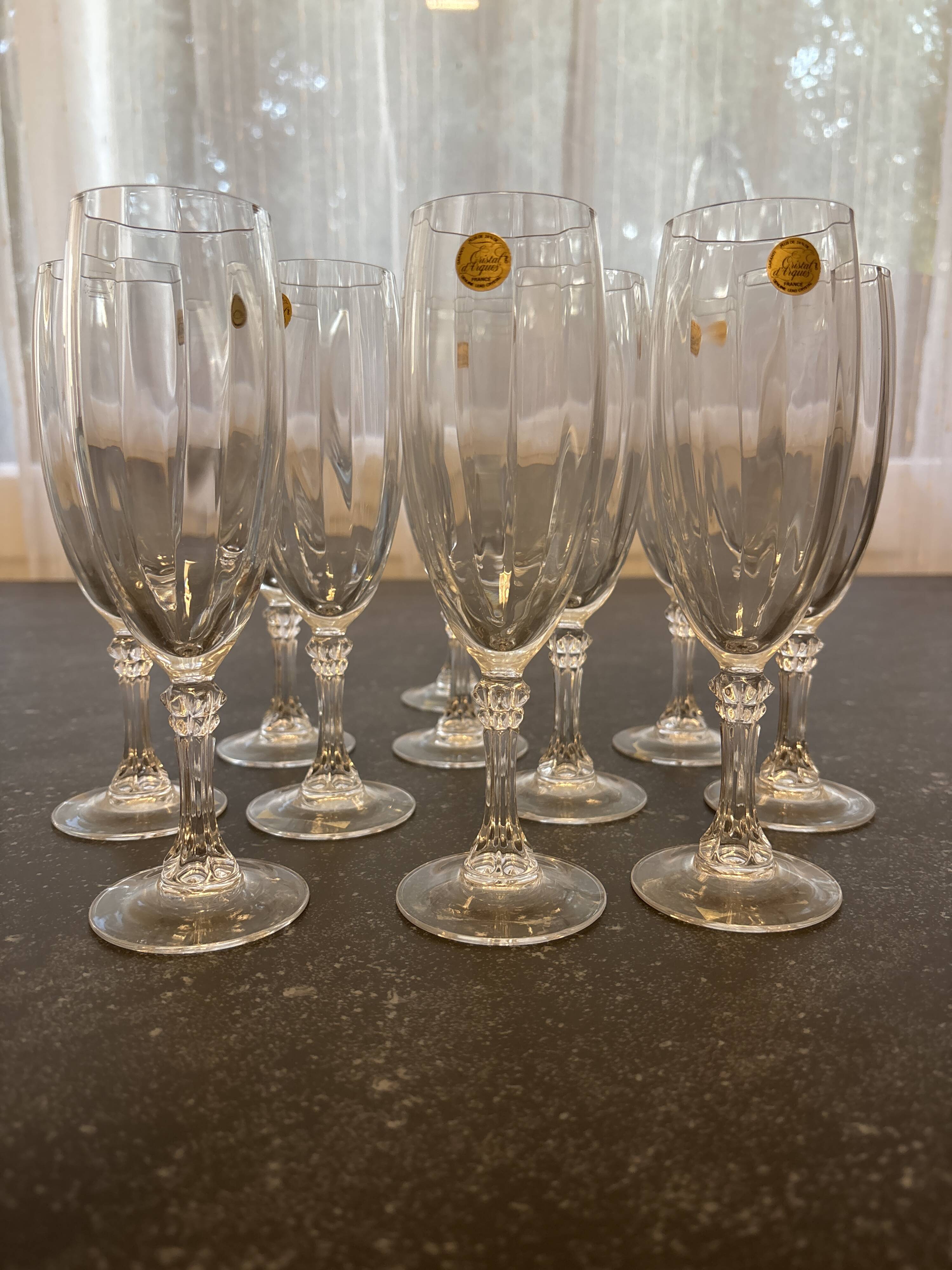 Flûtes en cristal