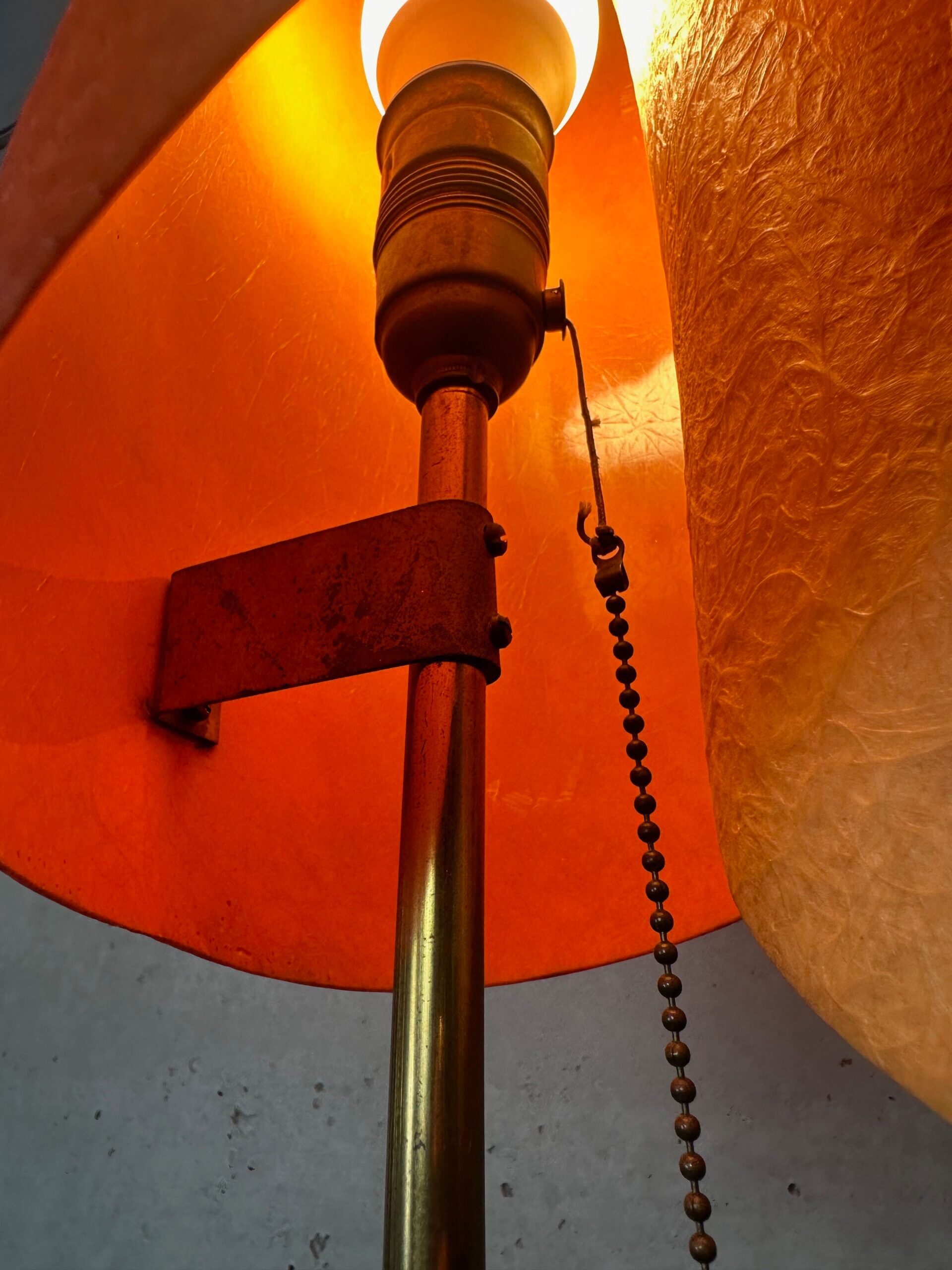 Vintage fiberglass floor lamp – Carl Auböck