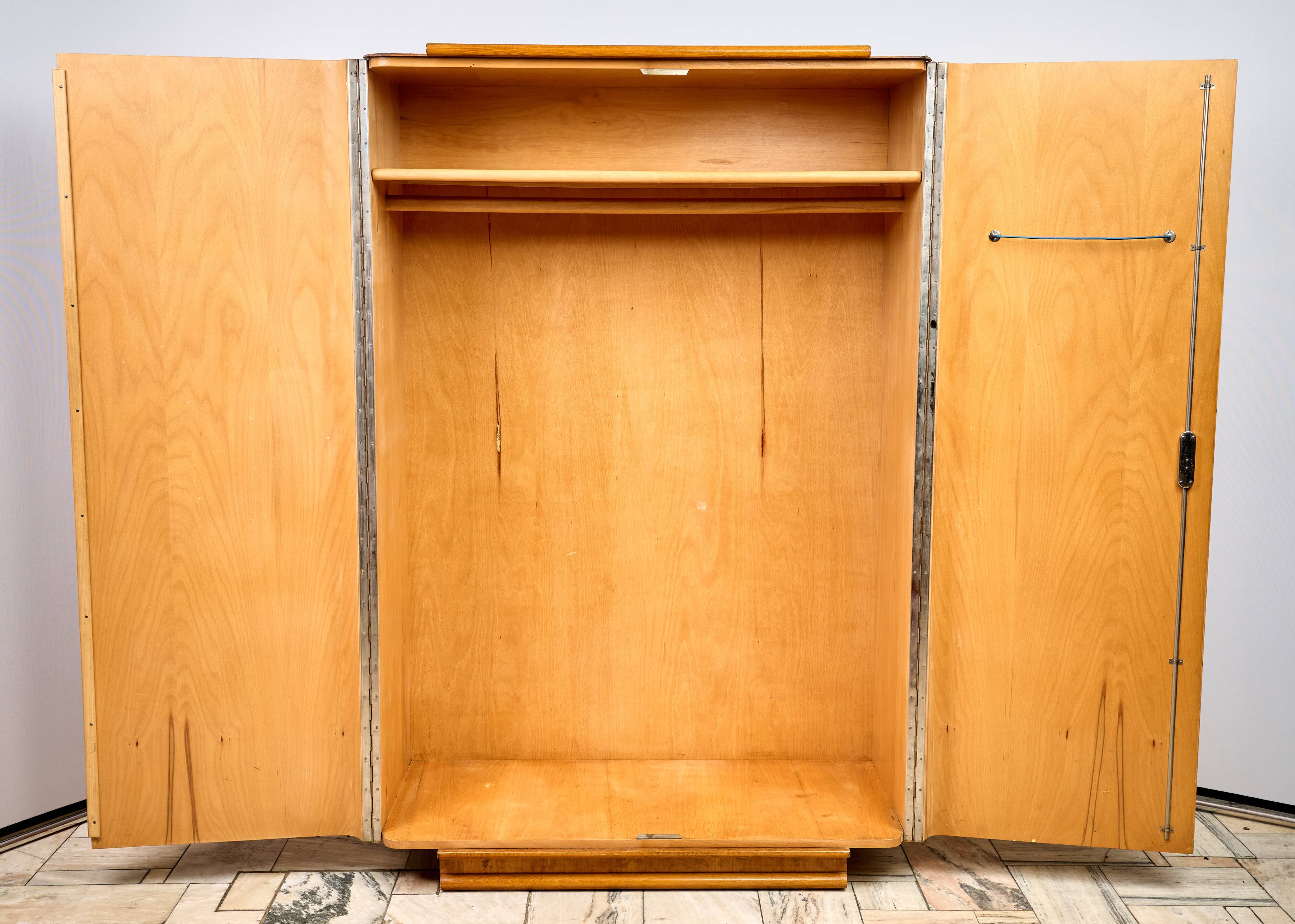Art Déco Wardrobe by Jindřich Halabala, 1960s, Czechoslovakia