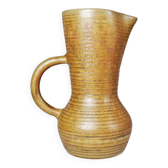 Digoin enameled stoneware pitcher