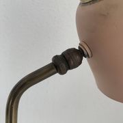 Lampe style cocotte rose et dorée, 1950