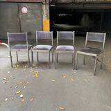 Set of 4 vintage metal chairs