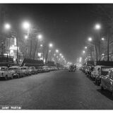 Streets of paris in 1965, bd st martin