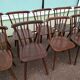 Lot de 20 chaises de bistrot bois - vintage