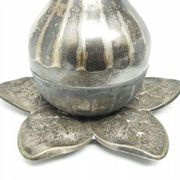 Sugar bowl, Art Deco, silver-plated brass, Szandrik, Hungary, 1930s