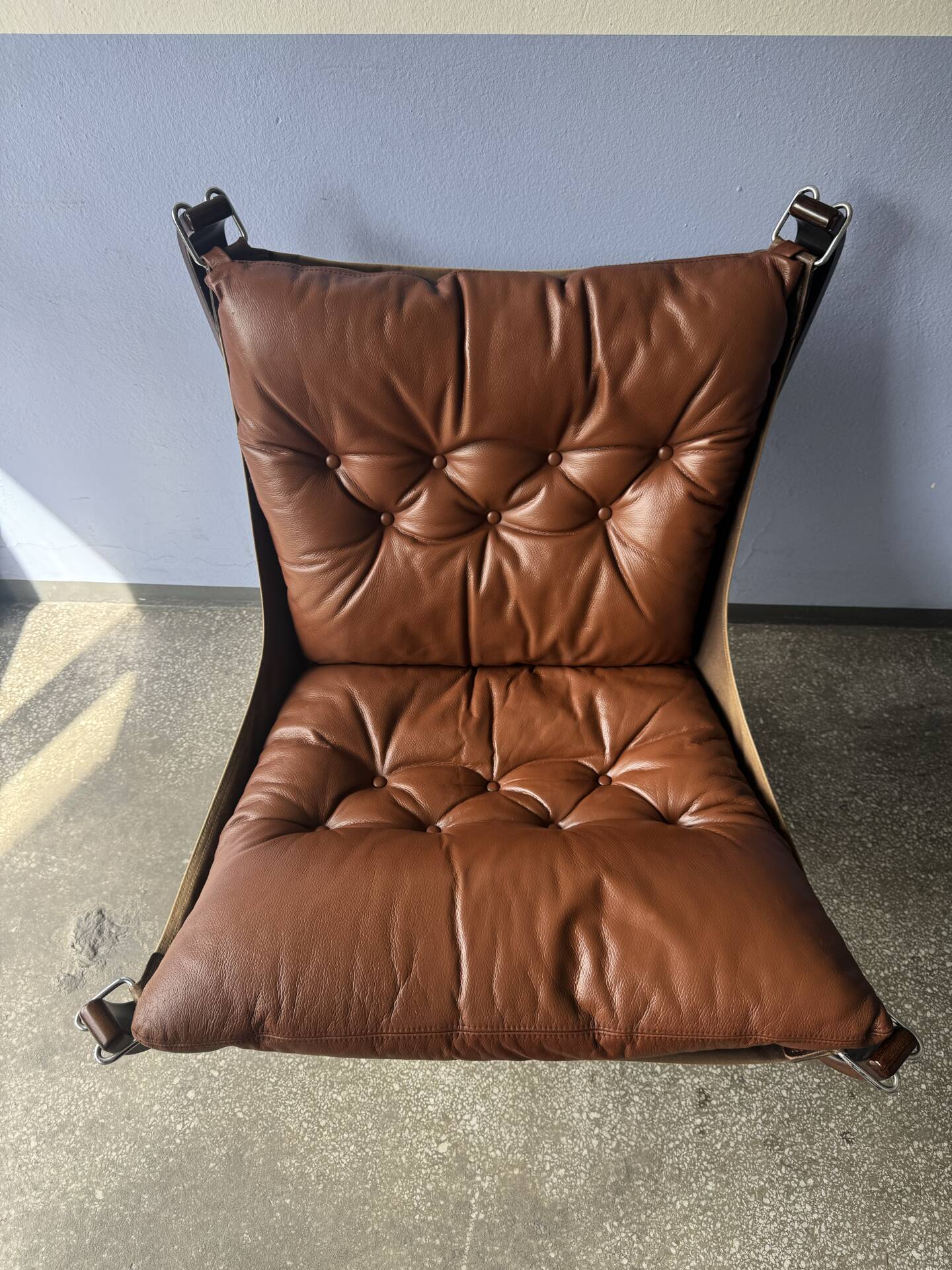Vintage Scandinavian Falcon lounge chair by Sigurd Ressel, 1970.