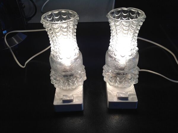 Paire de lampe de chevet, vintage, années 60