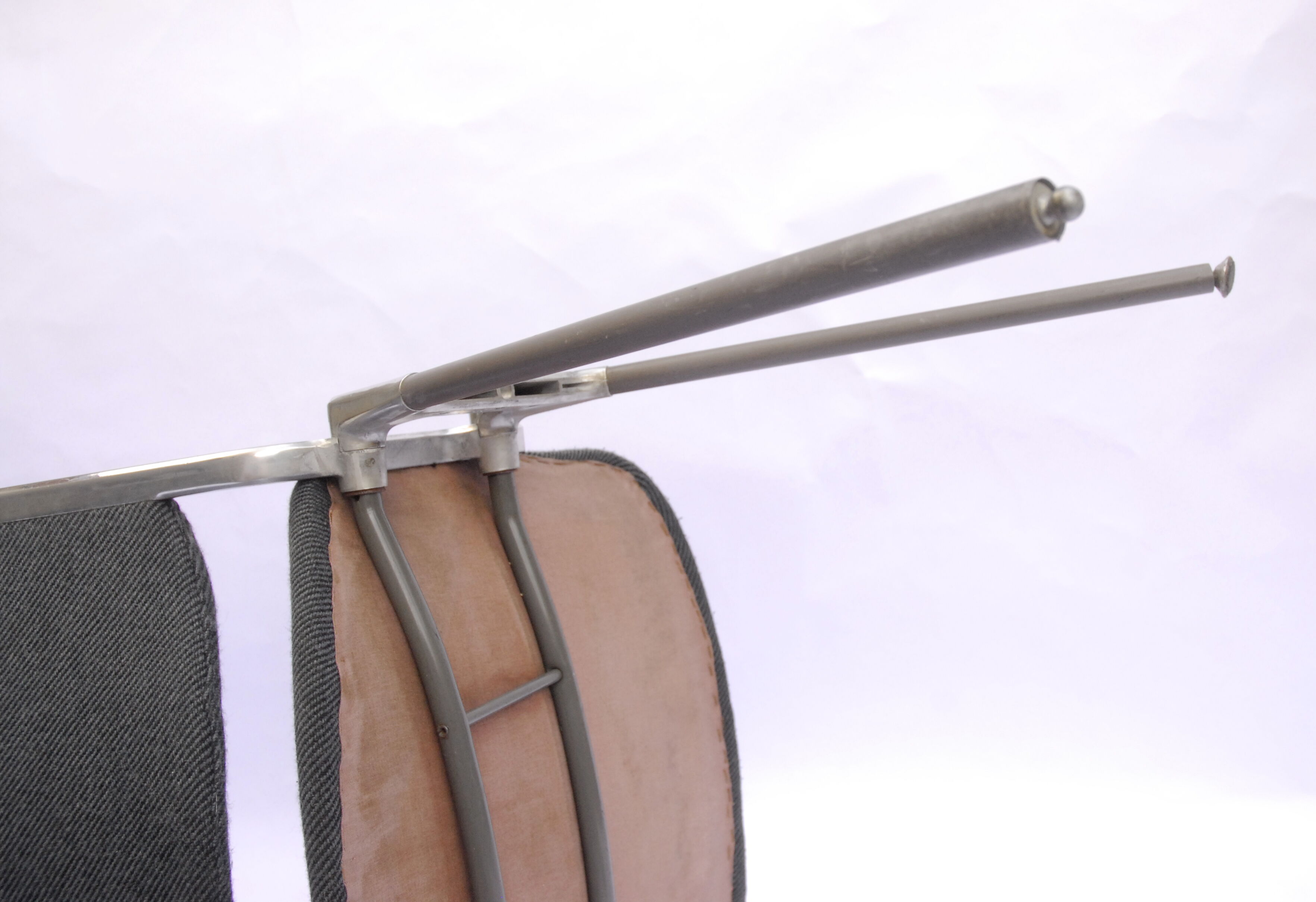 Giancarlo Piretti DSC 106 chair for Castelli with grey fabrics - 60-70