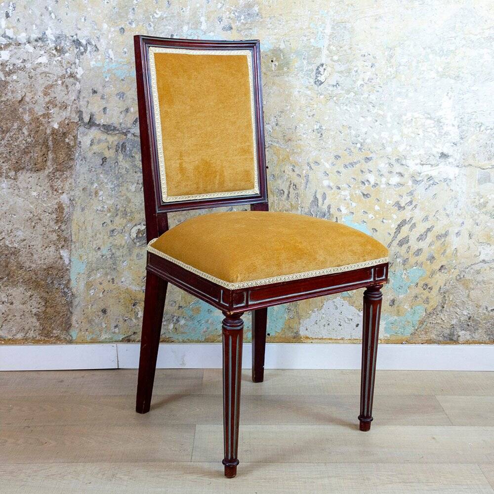 Set of Spanish Louis XVI Style Side Chairs, 1940s