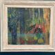 Original Swedish Oil on Canvas – "Still Life with Bowl of Fruit" by Svan Grandin – Signed – Vintage & Framed – 91 × 83 cm (35.8" × 32.7")
