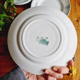 Set of 12 flat plates with slight defects Saint Amand 1932