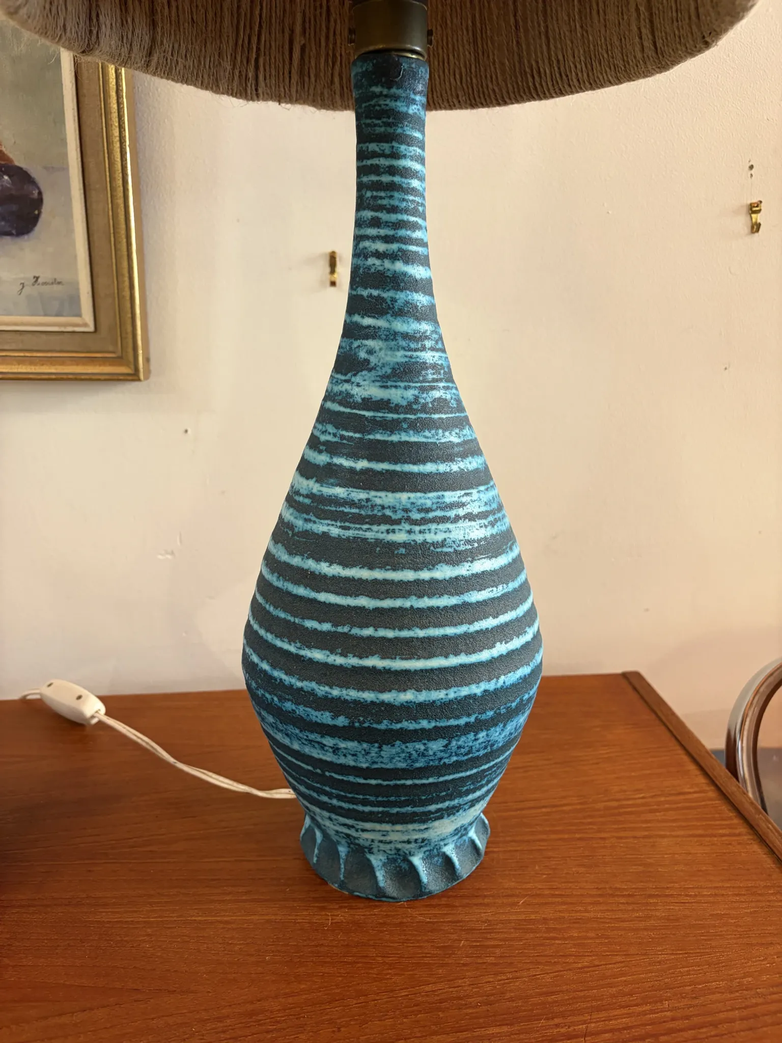 Accolay lamp in ceramic, Gaulish model
