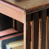 English mahogany revolving library