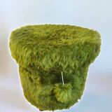 Hairy storage pouf