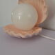 Lampe coquillage rose saumon