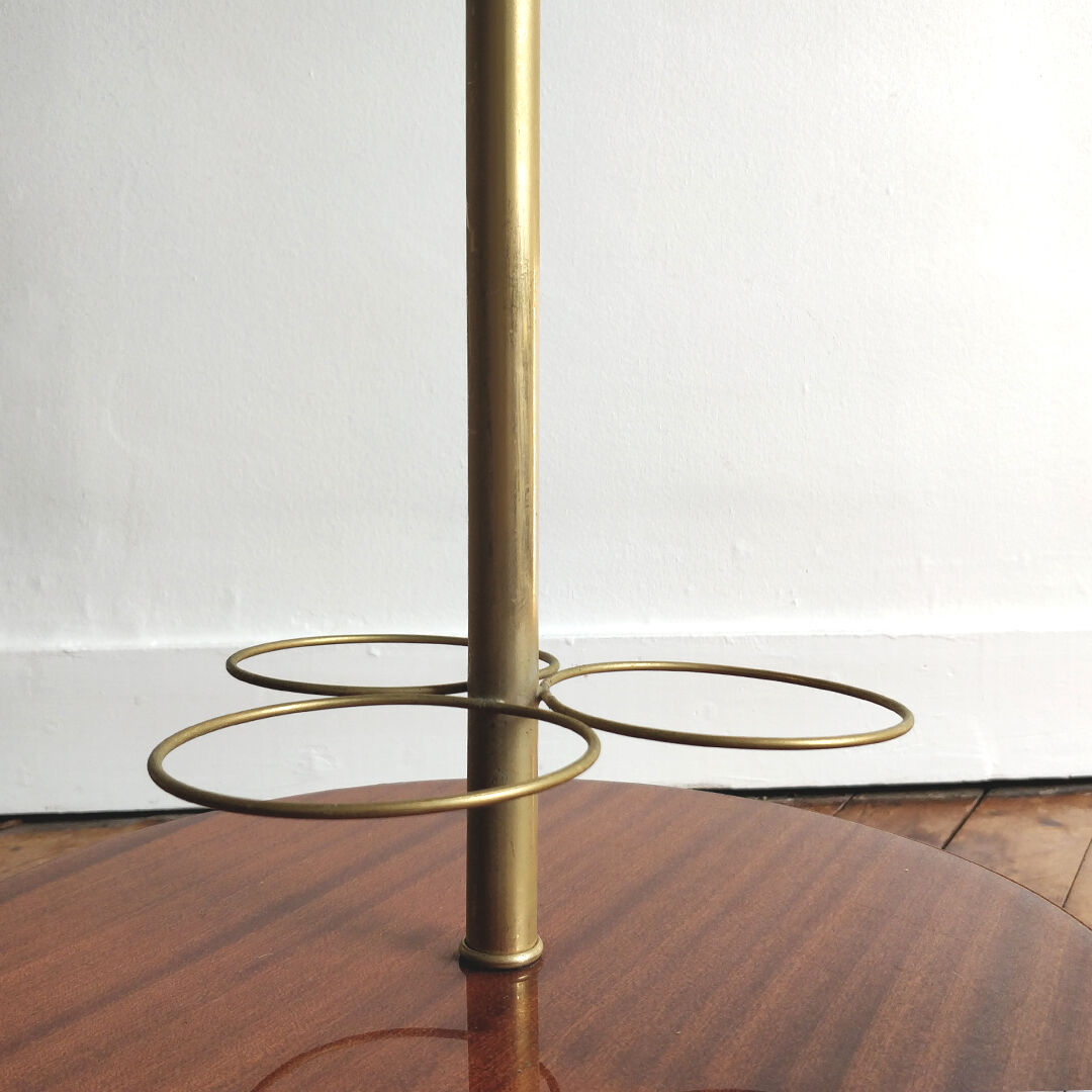 Lampadaire bar vintage formica et doré