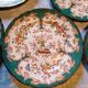 Set of 6 earthenware plates from Sarreguemines, Minton model 248.