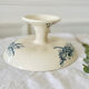Serving dish with foot and old compotier in iron clay Sevigné HB & Cie