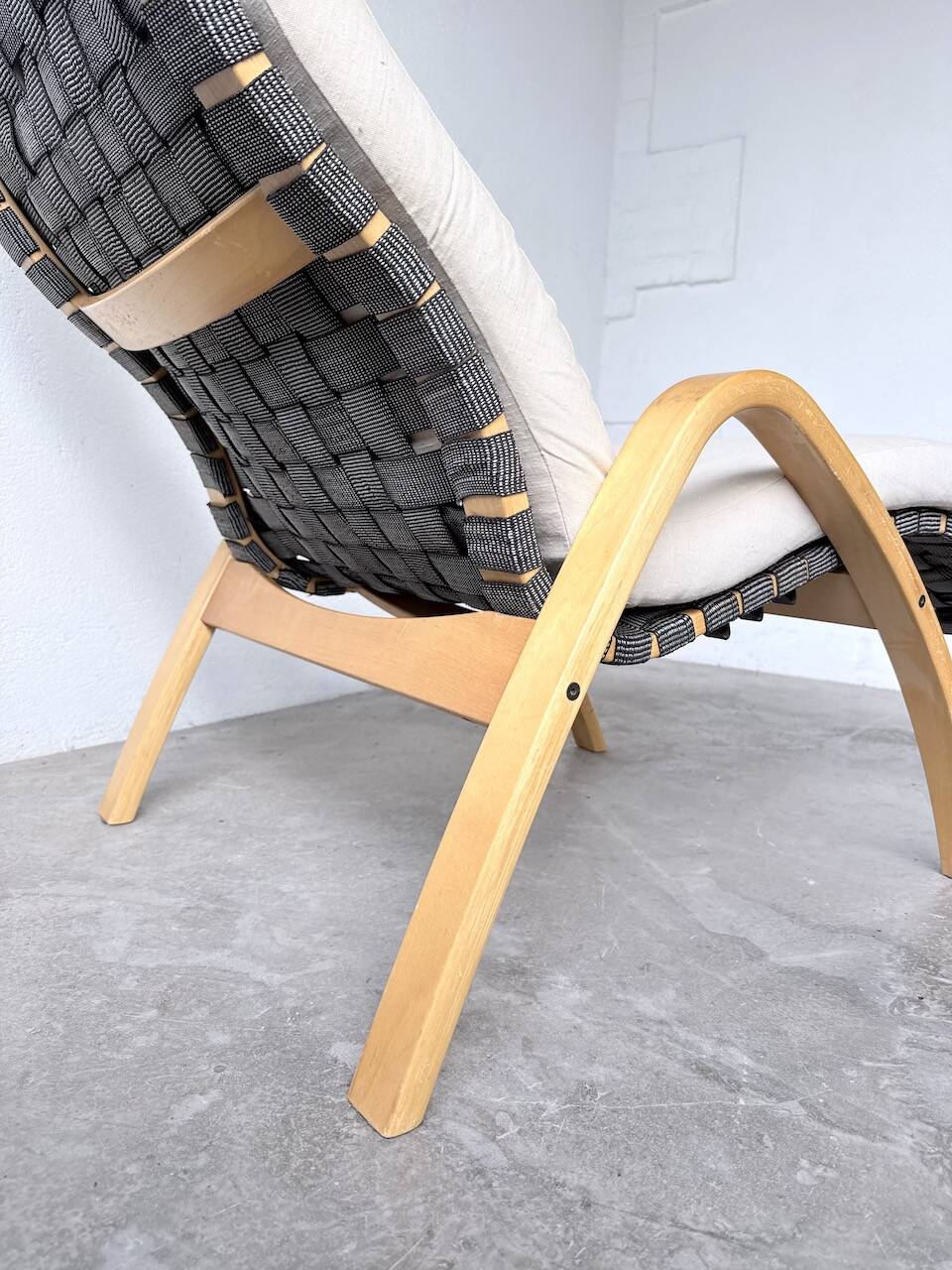 Transat hêtre bois courbé Ikea vintage Kim Samson