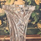 Vase en cristal taillé
