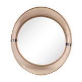 Round mirror plastic bathroom design vintage 1970