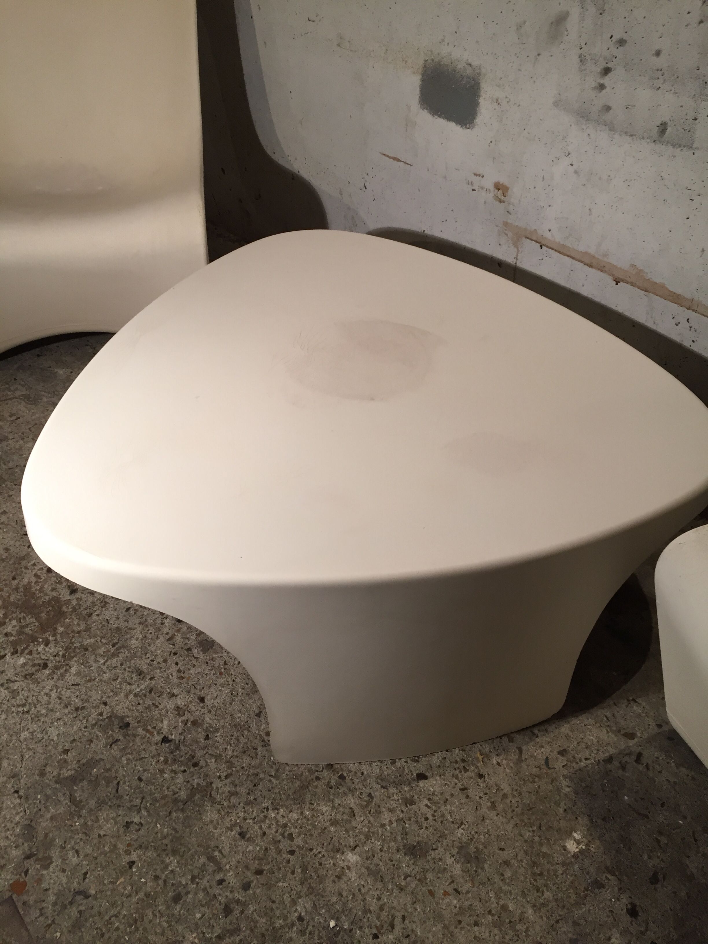 Two armchairs and a coffee table