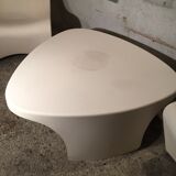 Two armchairs and a coffee table