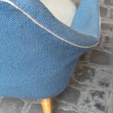 Sofa Sofa Arc curved EGG Scandinavian years 50-60