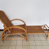 Wicker long chair
