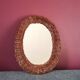 Mini wicker mirror