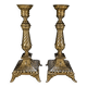 Paire de bougeoirs style Néo-Renaissance / Louis XIII