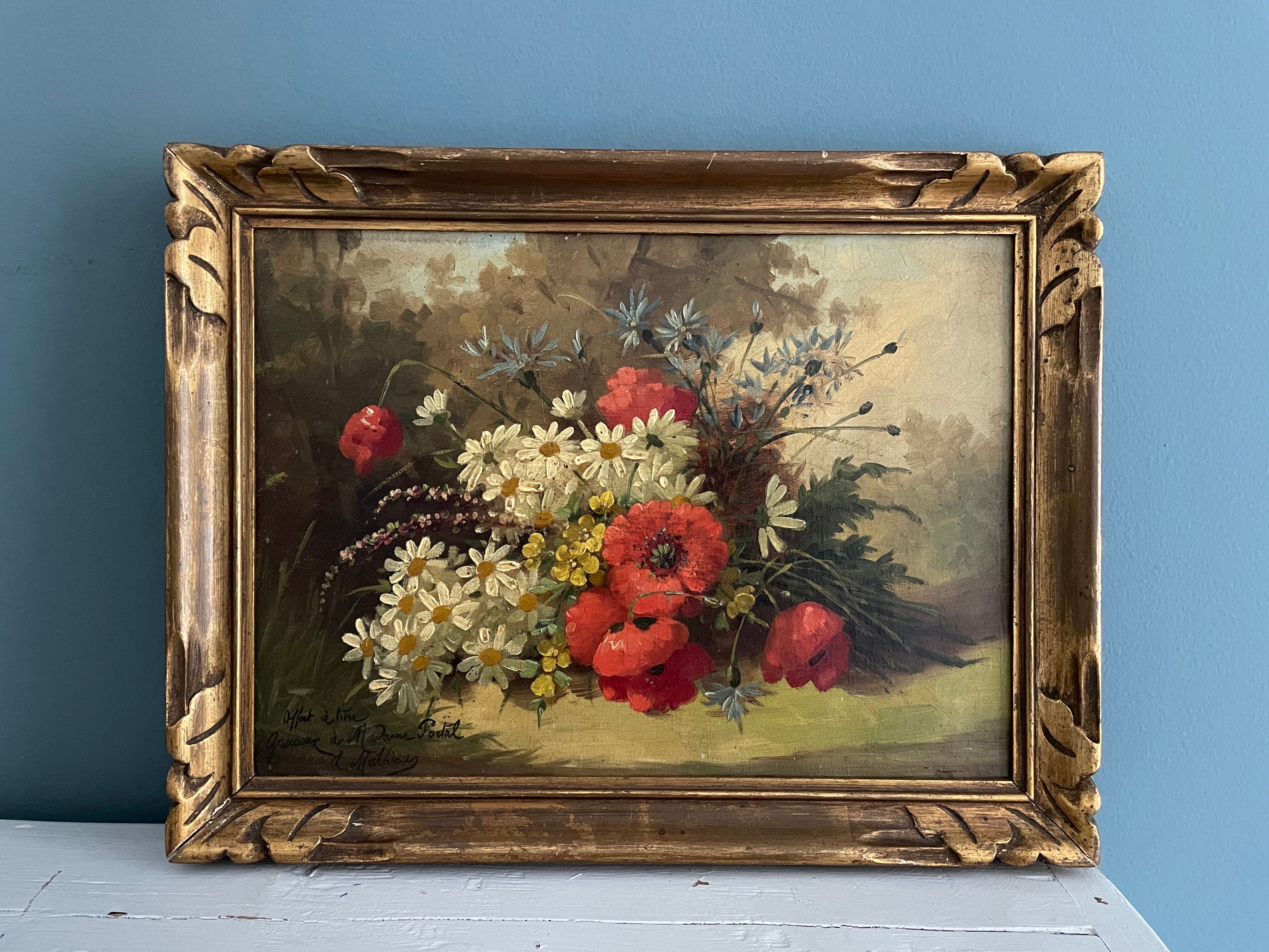 Old painting, oil on canvas