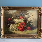 Old painting, oil on canvas