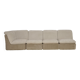 Mid-Century Beige Corduroy Modular Sofa, 1970s