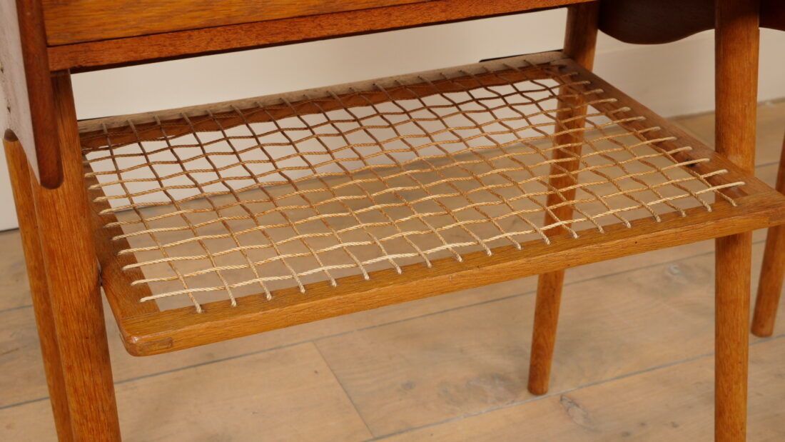 Ensemble de tables de chevet vintage danoises | Teck et chêne | Vintage