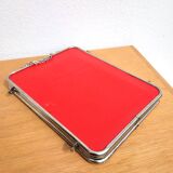 Vintage triptych barber mirror