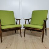 Lounge chairs by Ton, Set of 2