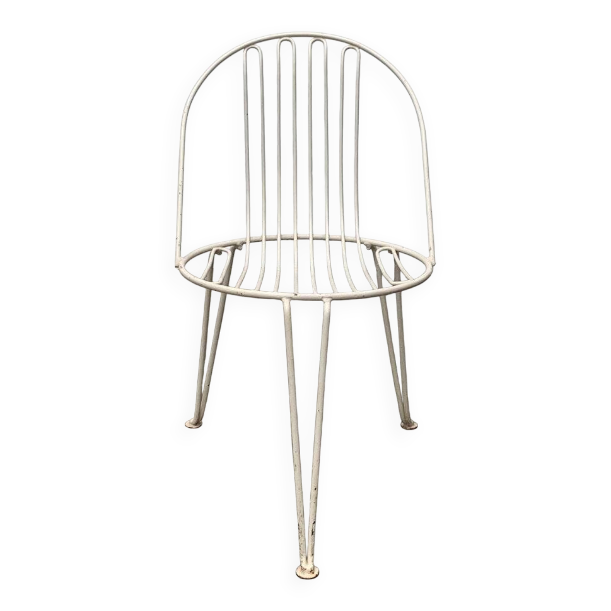 Set of 2 mid-century German metal garden chairs by Mauser Werke Waldeck
