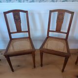 Chaises en cannage