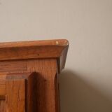 Armoire en chêne vintage pour poupée jouet ancien pieds compas années 50